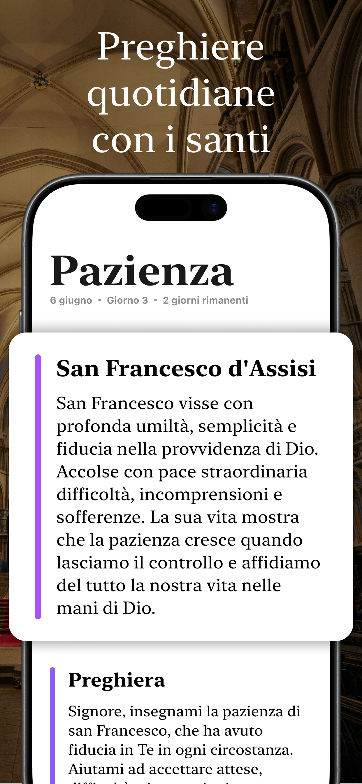 Preghiera quotidiana per ogni giorno, ispirata alle sacre scritture cristiane.